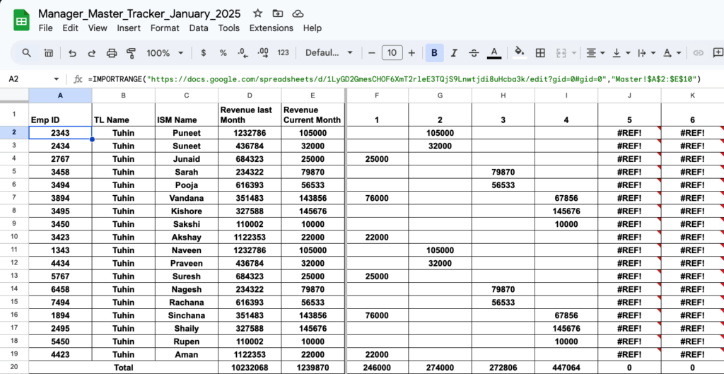 Vlookup in Sales for Managers